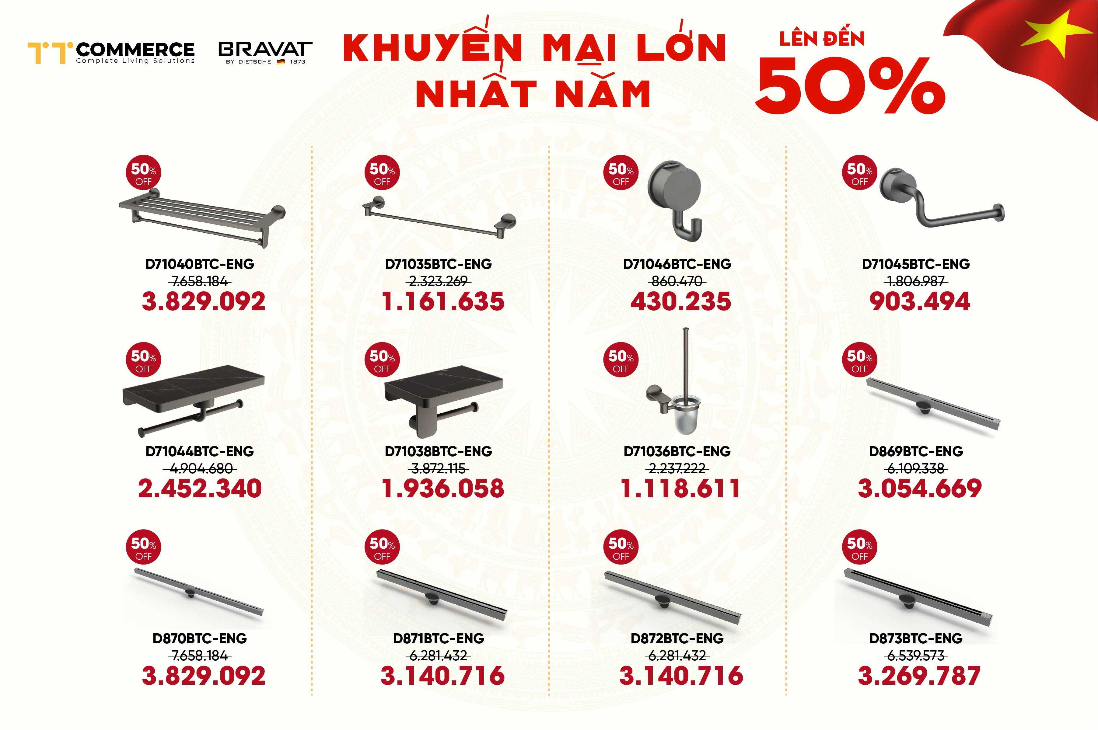 BRAVAT ƯU Đ&Atilde;I MỪNG LỄ 30/4-1/5